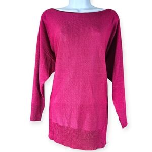 NWT Ralph Lauren pink silk sweater top Womens XLarge